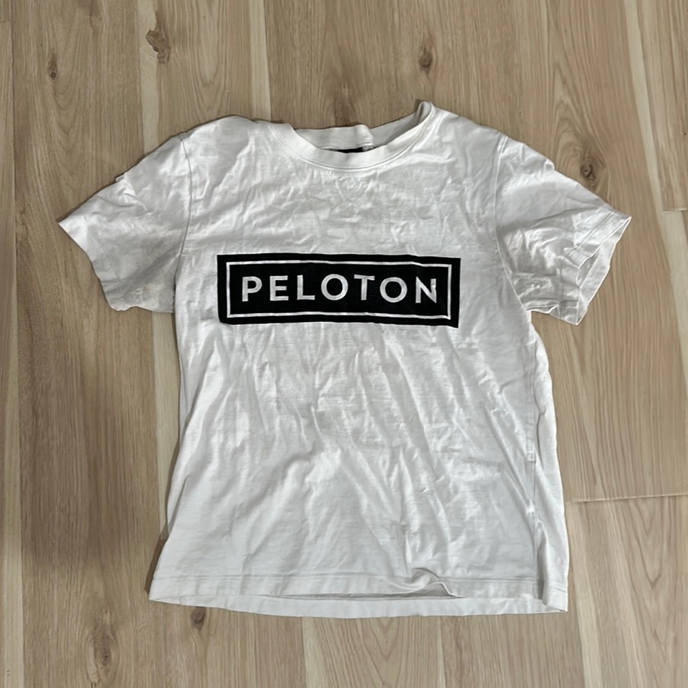 Peloton women’s white t-shirt